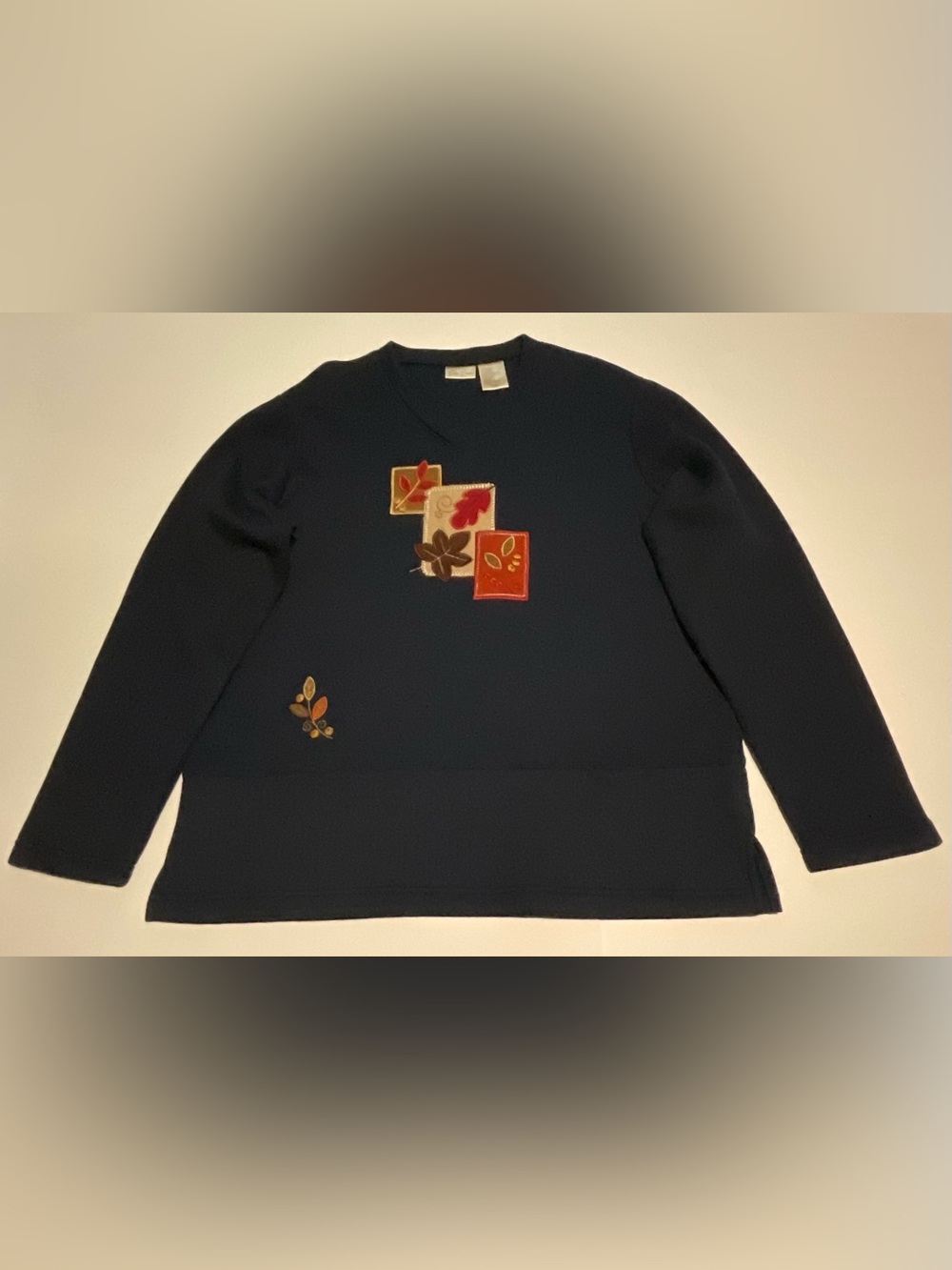 Bobbie Brooks Navy V-Neck Sweater